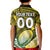 (Custom Text And Number) The Kuki's Cook Islands Rugby Kid Polo Shirt Be Unique Vibe Black LT9 - Polynesian Pride