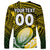 (Custom Text And Number) The Kuki's Cook Islands Rugby Long Sleeve Shirt Be Unique Vibe Black LT9 - Polynesian Pride