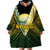 (Custom Text And Number) The Kuki's Cook Islands Rugby Wearable Blanket Hoodie Be Unique Vibe Black LT9 - Polynesian Pride