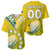 (Custom Text And Number) The Kuki's Cook Islands Rugby Baseball Jersey Be Unique Vibe Yellow LT9 Yellow - Polynesian Pride