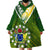 (Custom Text And Number) The Kuki's Cook Islands Rugby Wearable Blanket Hoodie Be Unique Vibe Green LT9 - Polynesian Pride