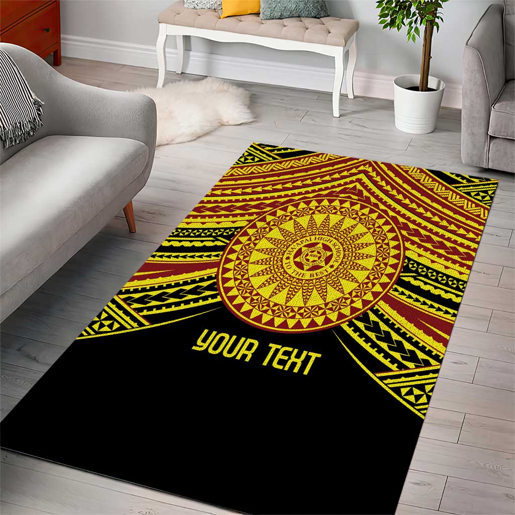 Personalised Tonga Ha apai High School Area Rug Ngatu Fonulei Pattern LT9 - Polynesian Pride
