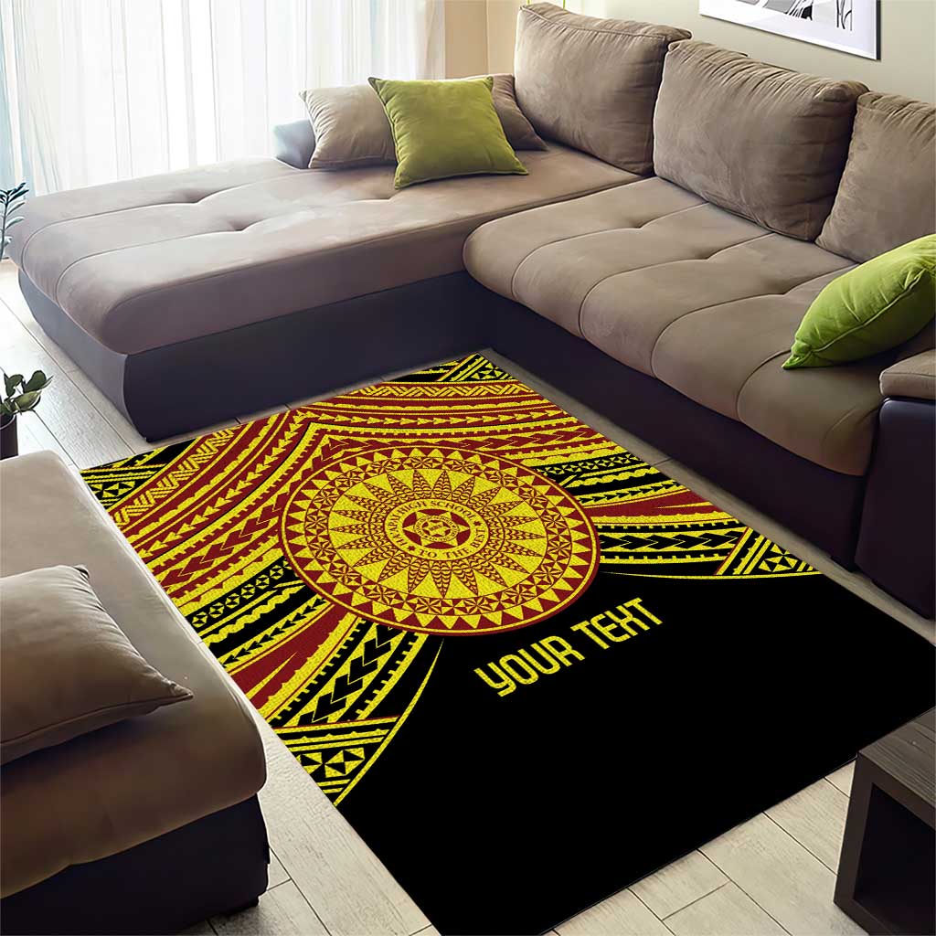 Personalised Tonga Ha apai High School Area Rug Ngatu Fonulei Pattern LT9 - Polynesian Pride