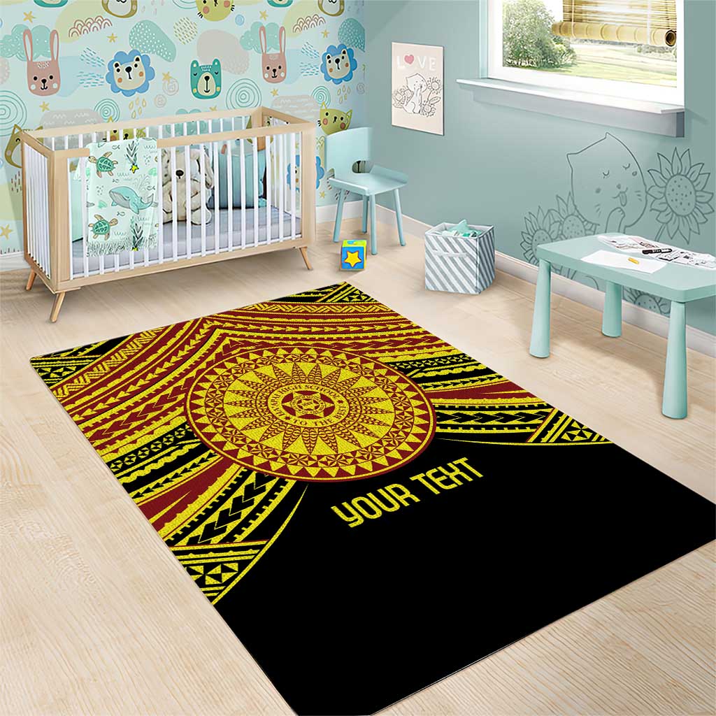 Personalised Tonga Ha apai High School Area Rug Ngatu Fonulei Pattern LT9 - Polynesian Pride