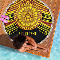Personalised Tonga Ha apai High School Beach Blanket Ngatu Fonulei Pattern LT9 - Polynesian Pride