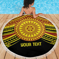 Personalised Tonga Ha apai High School Beach Blanket Ngatu Fonulei Pattern LT9 - Polynesian Pride