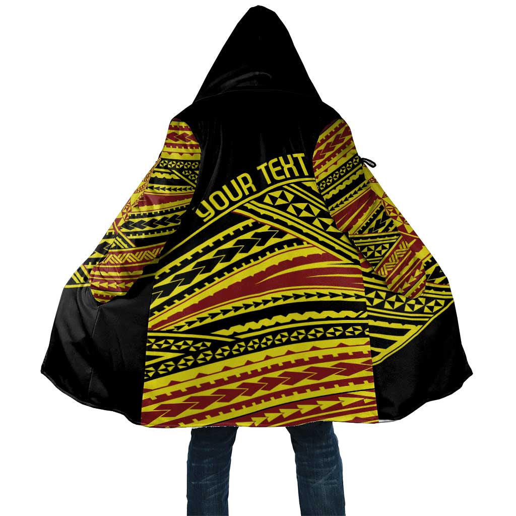 Personalised Tonga Ha apai High School Cloak Ngatu Fonulei Pattern LT9 Unisex Gold - Polynesian Pride