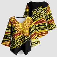 Personalised Tonga Ha apai High School Kimono Sleeve Blouse Ngatu Fonulei Pattern LT9 - Polynesian Pride