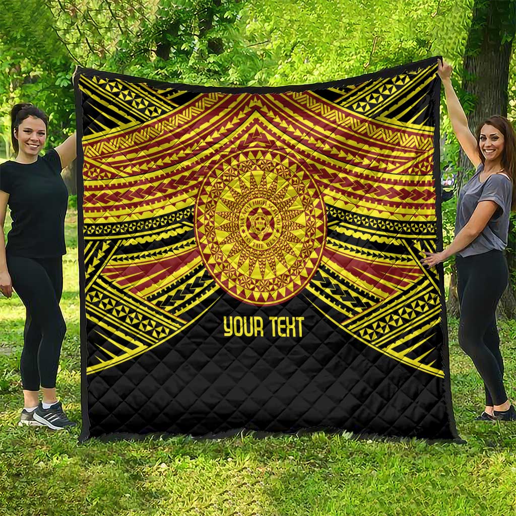 Personalised Tonga Ha apai High School Quilt Ngatu Fonulei Pattern LT9 - Polynesian Pride