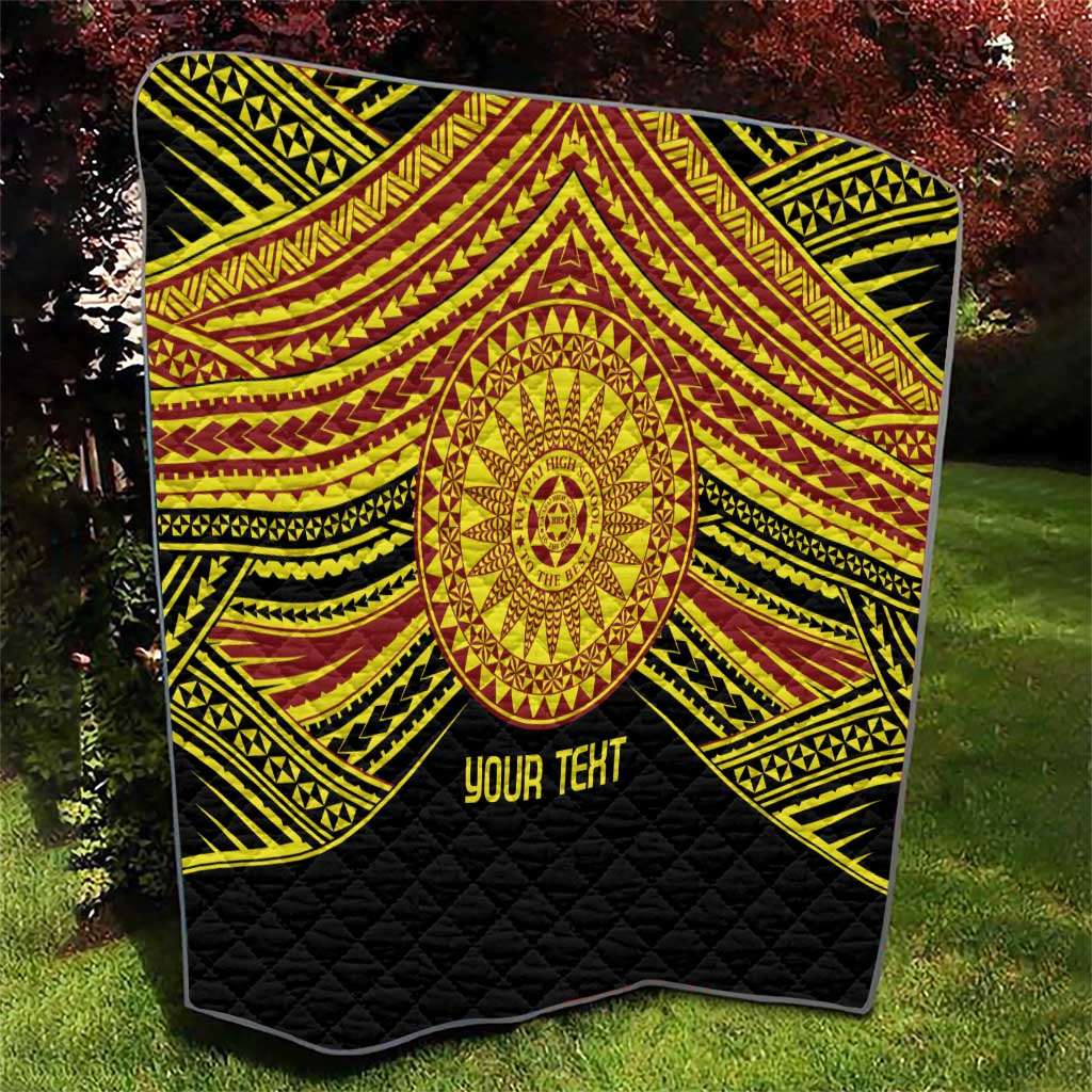 Personalised Tonga Ha apai High School Quilt Ngatu Fonulei Pattern LT9 - Polynesian Pride