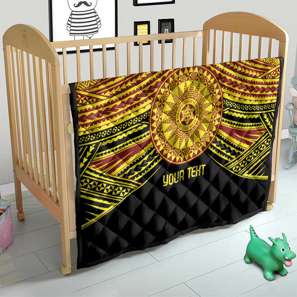 Personalised Tonga Ha apai High School Quilt Ngatu Fonulei Pattern LT9 - Polynesian Pride