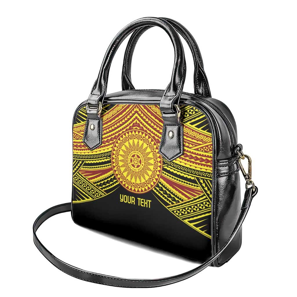Personalised Tonga Ha apai High School Shoulder Handbag Ngatu Fonulei Pattern LT9 - Polynesian Pride