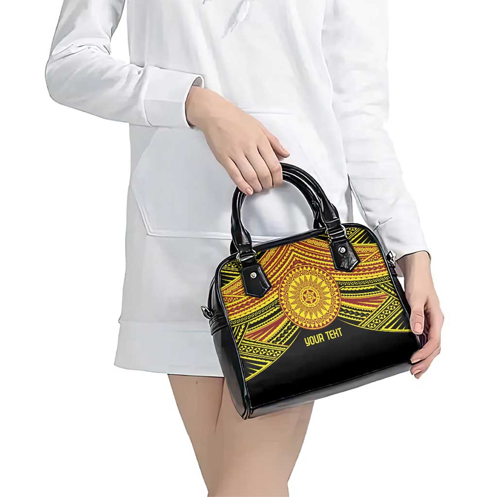 Personalised Tonga Ha apai High School Shoulder Handbag Ngatu Fonulei Pattern LT9 - Polynesian Pride