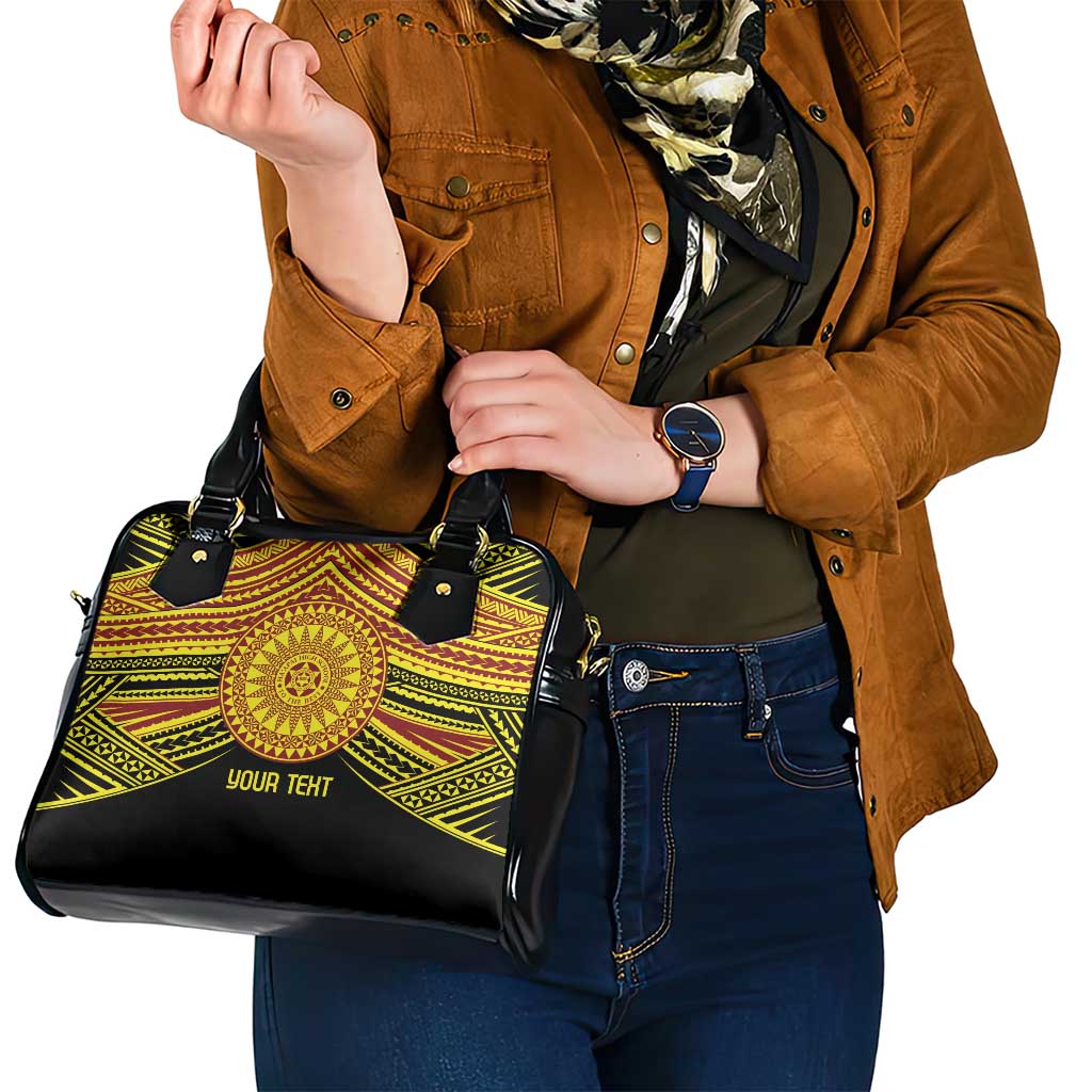 Personalised Tonga Ha apai High School Shoulder Handbag Ngatu Fonulei Pattern LT9 - Polynesian Pride