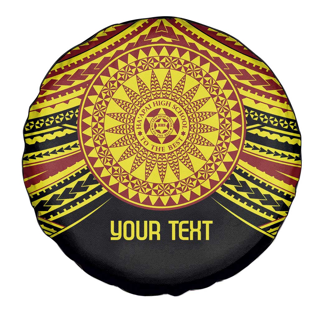 Personalised Tonga Ha apai High School Spare Tire Cover Ngatu Fonulei Pattern LT9 - Polynesian Pride