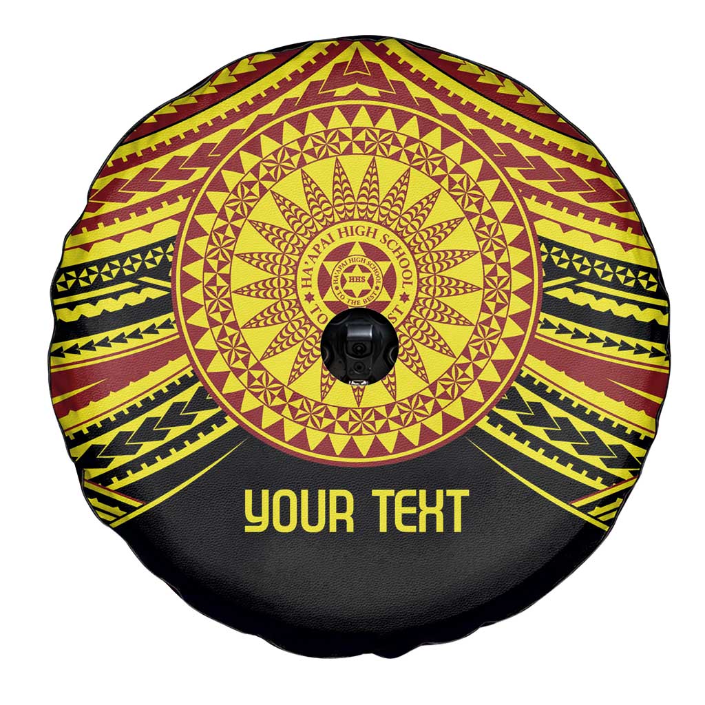 Personalised Tonga Ha apai High School Spare Tire Cover Ngatu Fonulei Pattern LT9 - Polynesian Pride