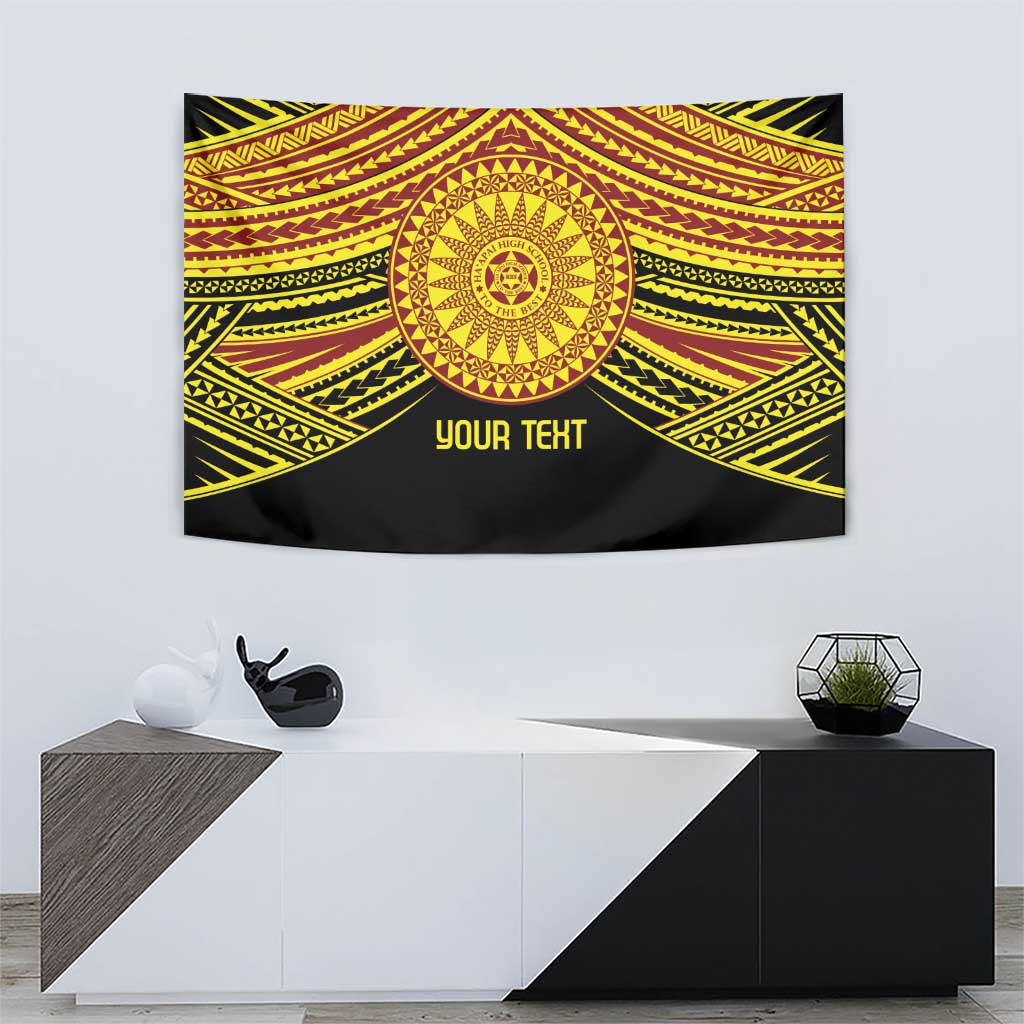 Personalised Tonga Ha apai High School Tapestry Ngatu Fonulei Pattern LT9 - Polynesian Pride
