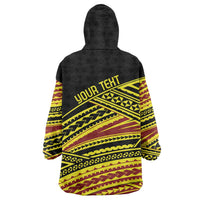 Personalised Tonga Ha apai High School Wearable Blanket Hoodie Ngatu Fonulei Pattern LT9 - Polynesian Pride