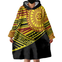 Personalised Tonga Ha apai High School Wearable Blanket Hoodie Ngatu Fonulei Pattern LT9 - Polynesian Pride