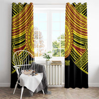 Personalised Tonga Ha apai High School Window Curtain Ngatu Fonulei Pattern LT9 - Polynesian Pride