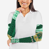 Personalised Tonga Saineha High School Arm Sleeves Polynesian Ngatu Tribal LT9 - Polynesian Pride