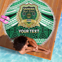 Personalised Tonga Saineha High School Beach Blanket Polynesian Ngatu Tribal LT9 - Polynesian Pride