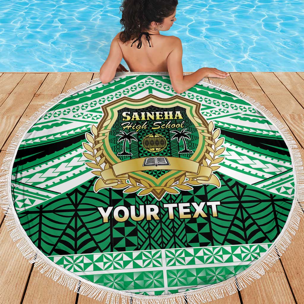 Personalised Tonga Saineha High School Beach Blanket Polynesian Ngatu Tribal LT9 - Polynesian Pride
