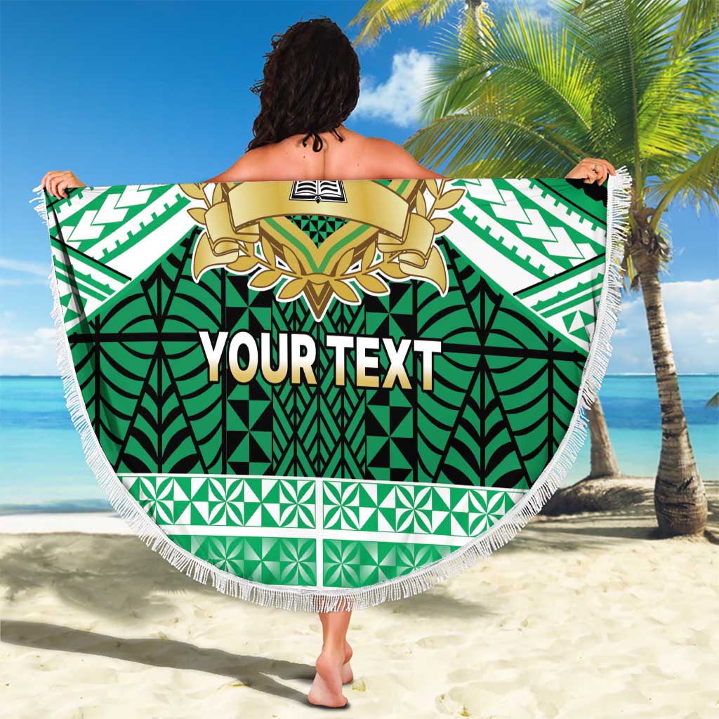Personalised Tonga Saineha High School Beach Blanket Polynesian Ngatu Tribal LT9 - Polynesian Pride