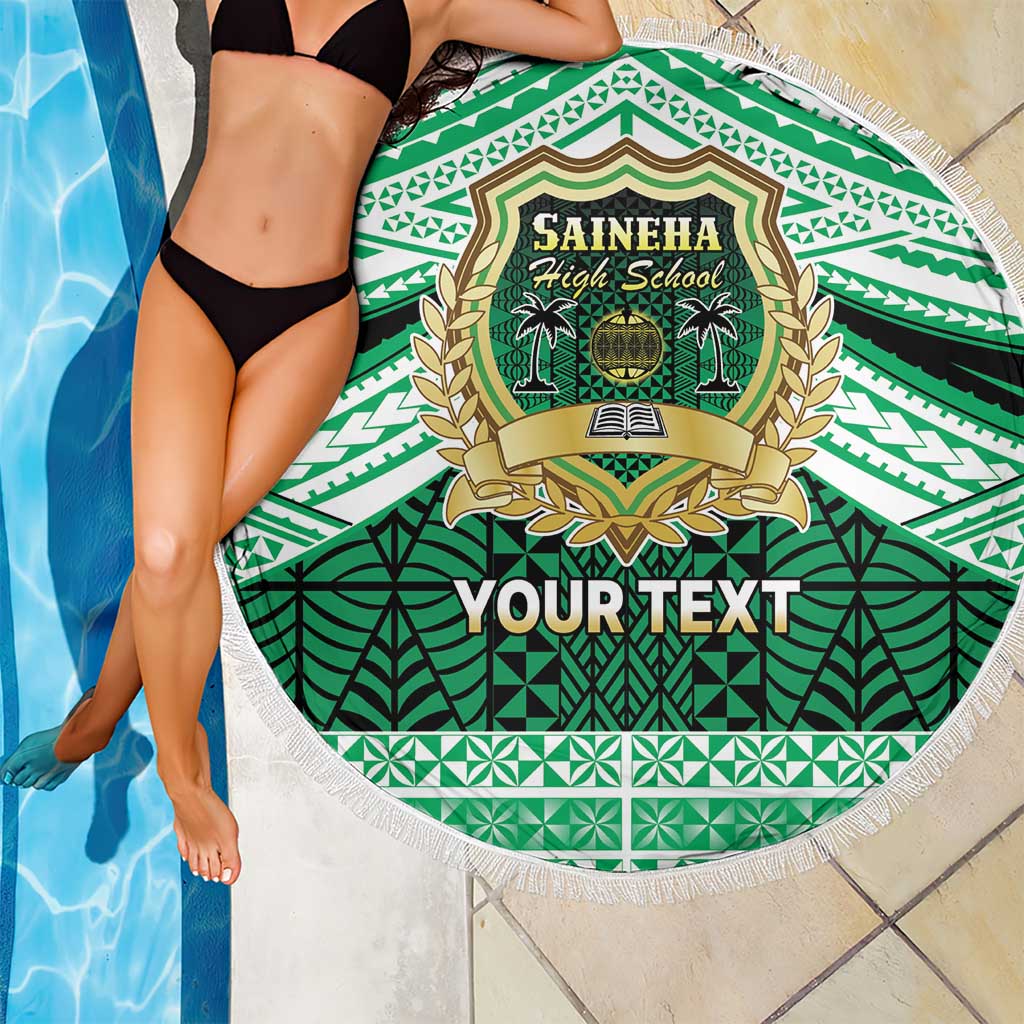 Personalised Tonga Saineha High School Beach Blanket Polynesian Ngatu Tribal LT9 - Polynesian Pride