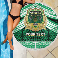 Personalised Tonga Saineha High School Beach Blanket Polynesian Ngatu Tribal LT9 - Polynesian Pride