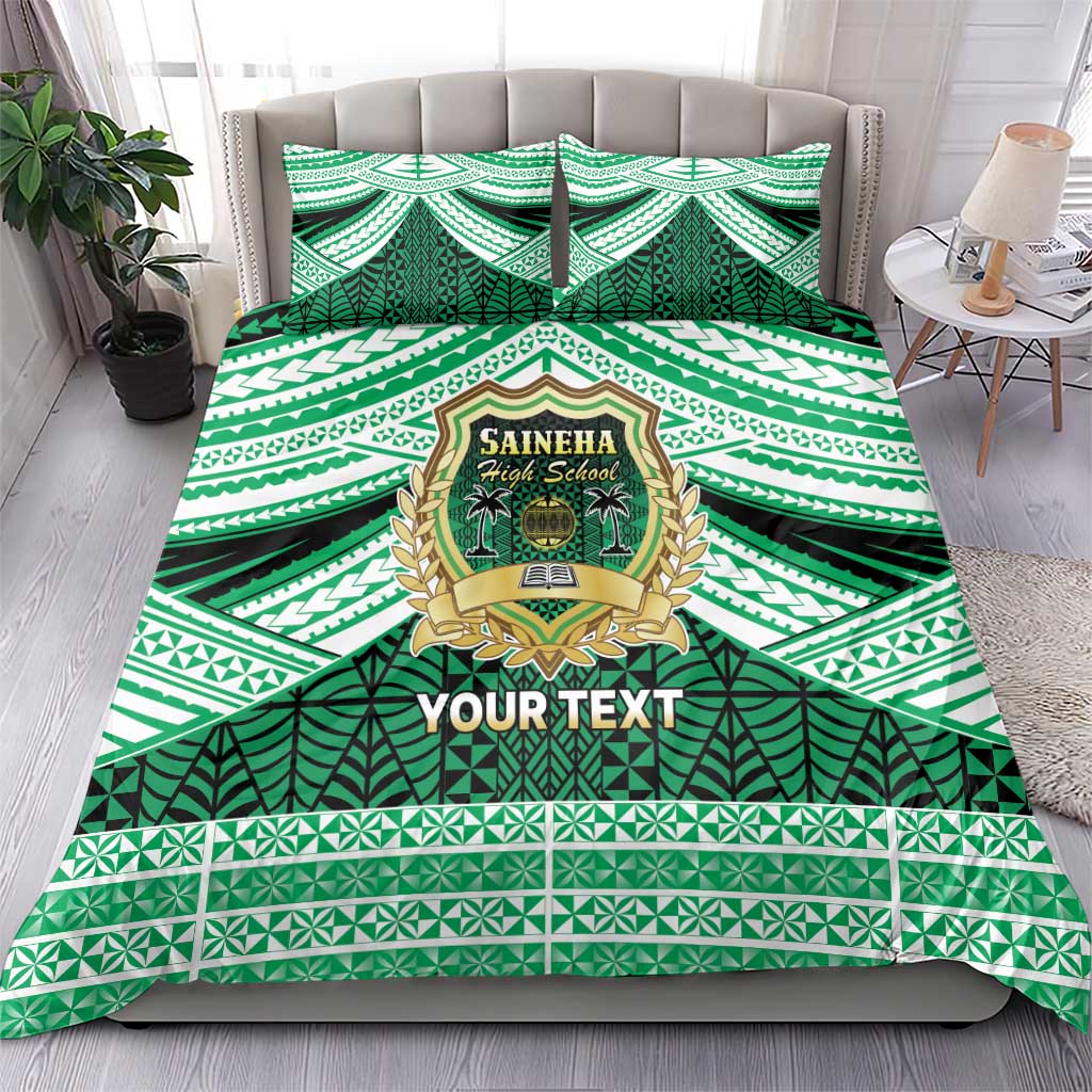Personalised Tonga Saineha High School Bedding Set Polynesian Ngatu Tribal LT9 - Polynesian Pride