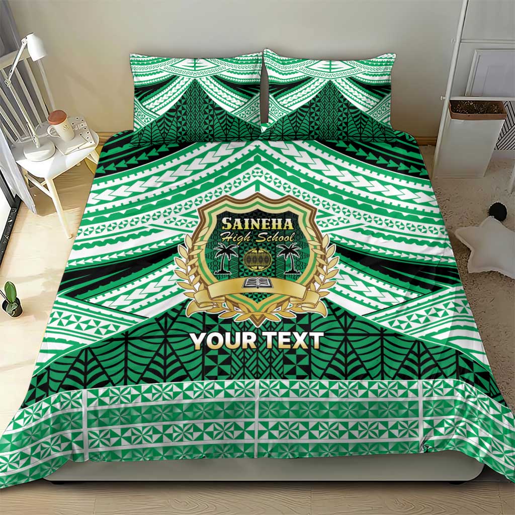 Personalised Tonga Saineha High School Bedding Set Polynesian Ngatu Tribal LT9 - Polynesian Pride