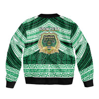 Personalised Tonga Saineha High School Bomber Jacket Polynesian Ngatu Tribal LT9 - Polynesian Pride