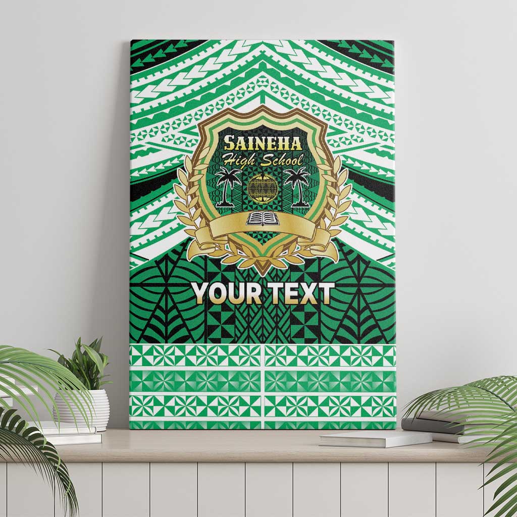 Personalised Tonga Saineha High School Canvas Wall Art Polynesian Ngatu Tribal LT9 - Polynesian Pride