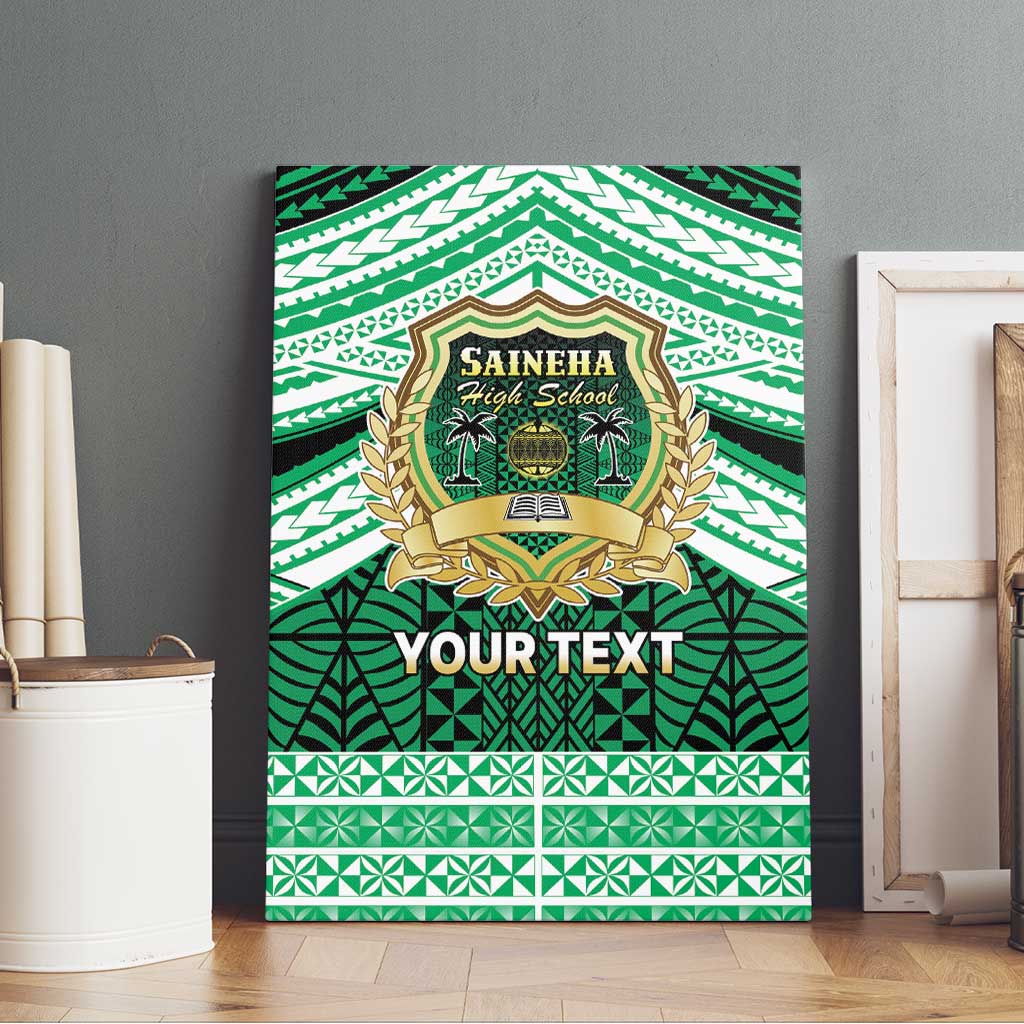 Personalised Tonga Saineha High School Canvas Wall Art Polynesian Ngatu Tribal LT9 - Polynesian Pride