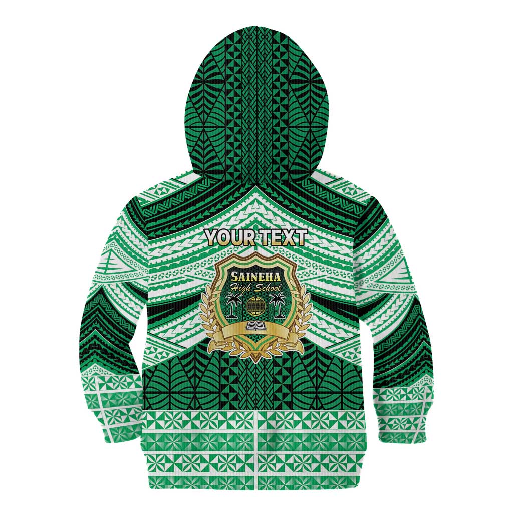 Personalised Tonga Saineha High School Kid Hoodie Polynesian Ngatu Tribal LT9 - Polynesian Pride