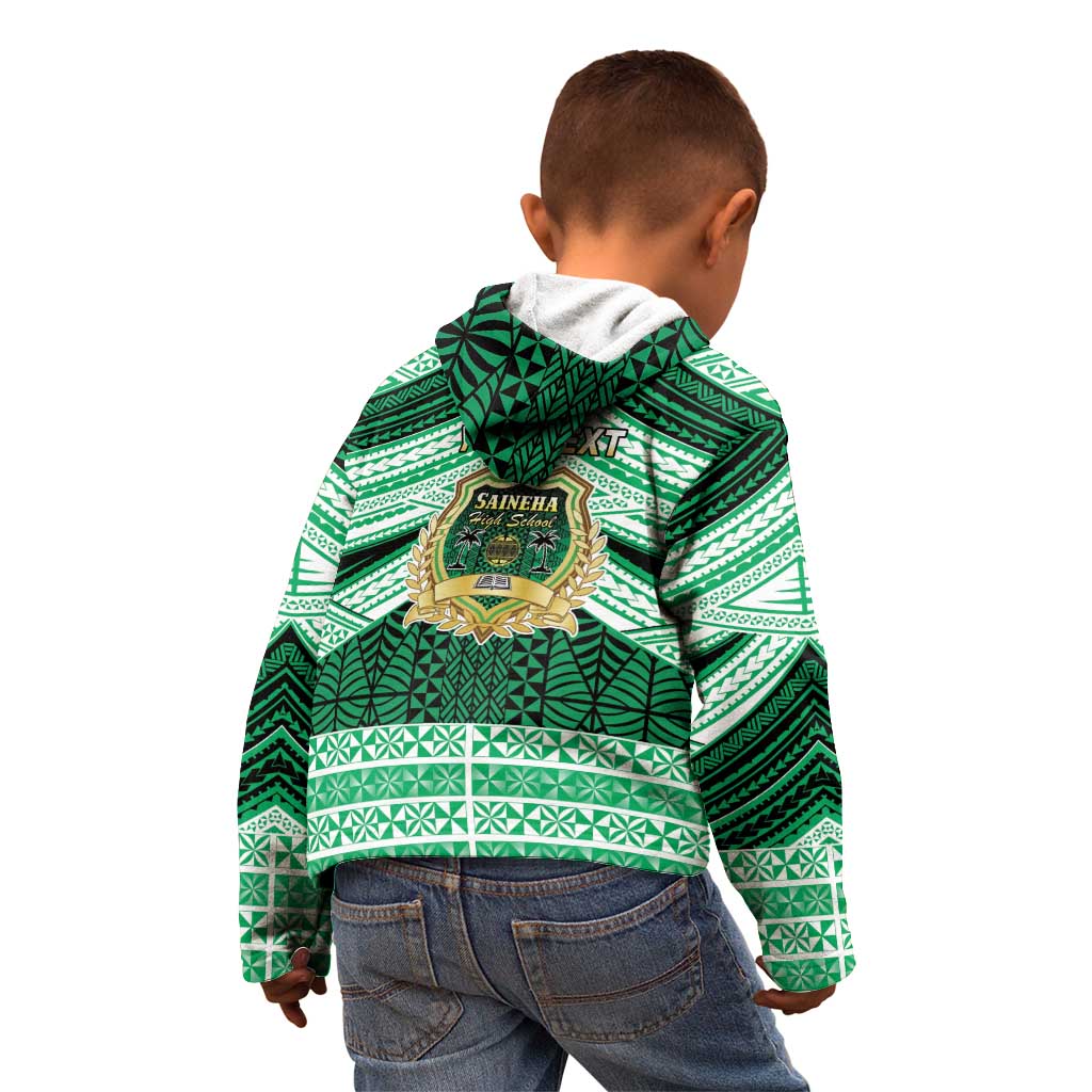 Personalised Tonga Saineha High School Kid Hoodie Polynesian Ngatu Tribal LT9 - Polynesian Pride