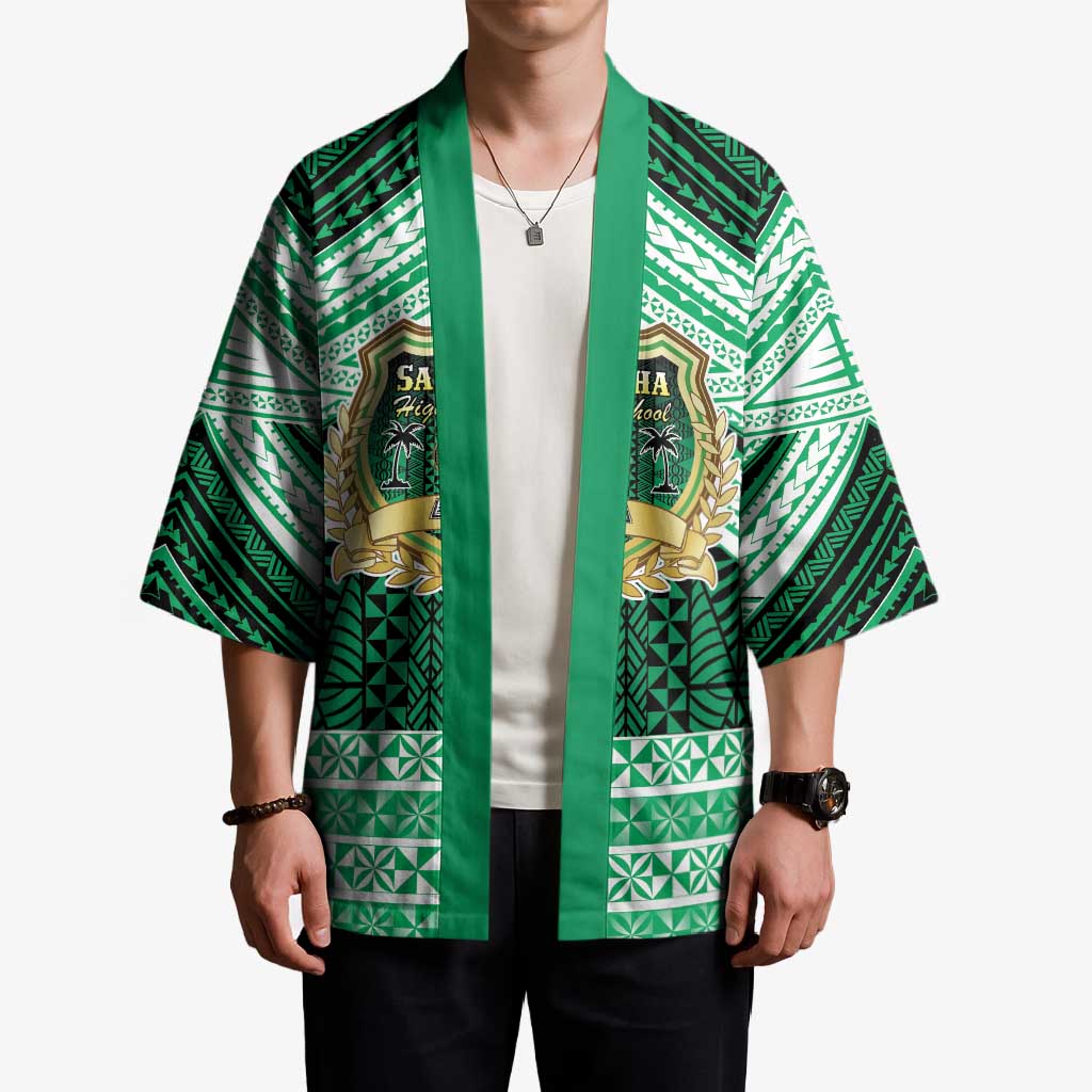 Personalised Tonga Saineha High School Kimono Polynesian Ngatu Tribal LT9 - Polynesian Pride