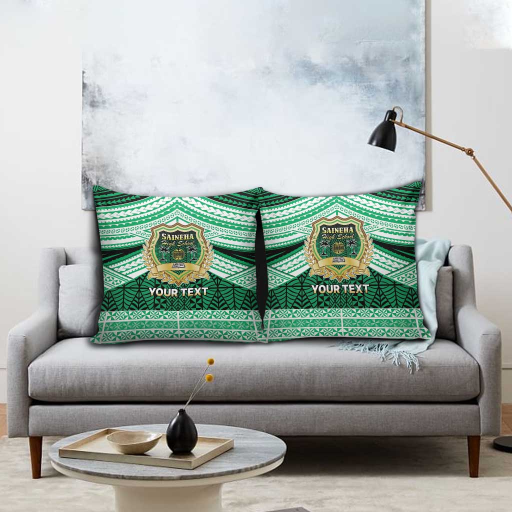 Personalised Tonga Saineha High School Pillow Cover Polynesian Ngatu Tribal LT9 - Polynesian Pride