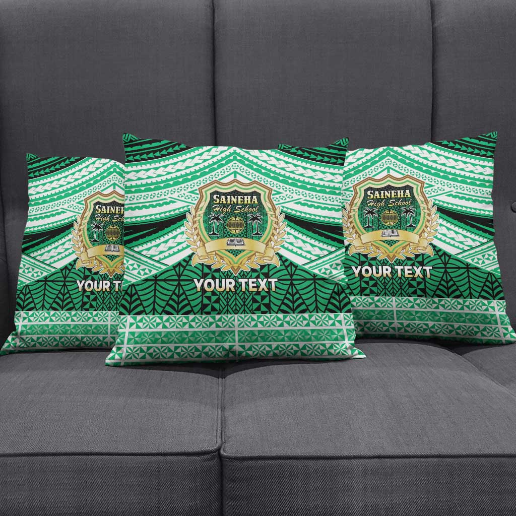 Personalised Tonga Saineha High School Pillow Cover Polynesian Ngatu Tribal LT9 - Polynesian Pride