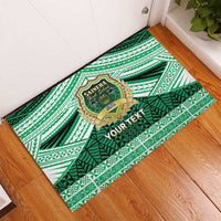 Personalised Tonga Saineha High School Rubber Doormat Polynesian Ngatu Tribal LT9 - Polynesian Pride