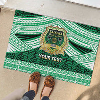 Personalised Tonga Saineha High School Rubber Doormat Polynesian Ngatu Tribal LT9 - Polynesian Pride