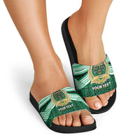 Personalised Tonga Saineha High School Slide Sandals Polynesian Ngatu Tribal LT9 - Polynesian Pride