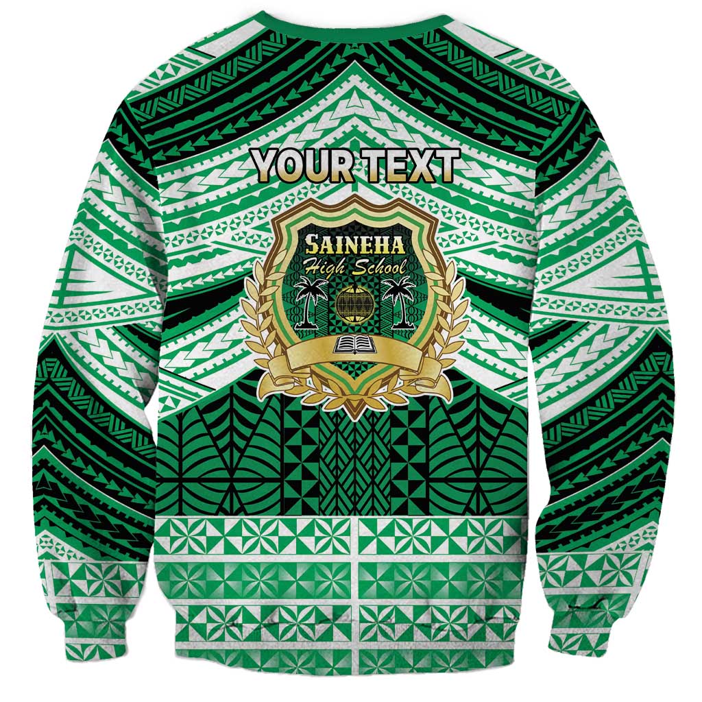 Personalised Tonga Saineha High School Sweatshirt Polynesian Ngatu Tribal LT9 - Polynesian Pride