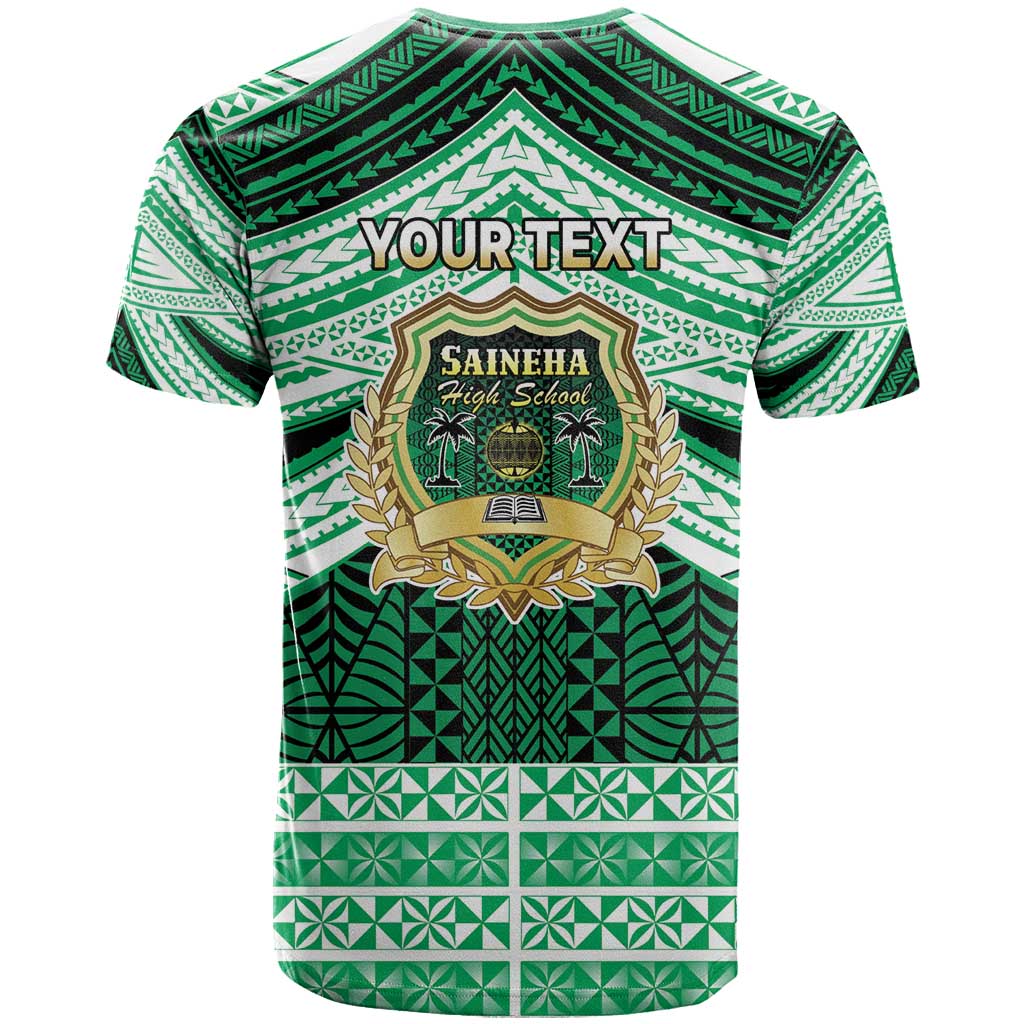 Personalised Tonga Saineha High School T Shirt Polynesian Ngatu Tribal LT9 - Polynesian Pride