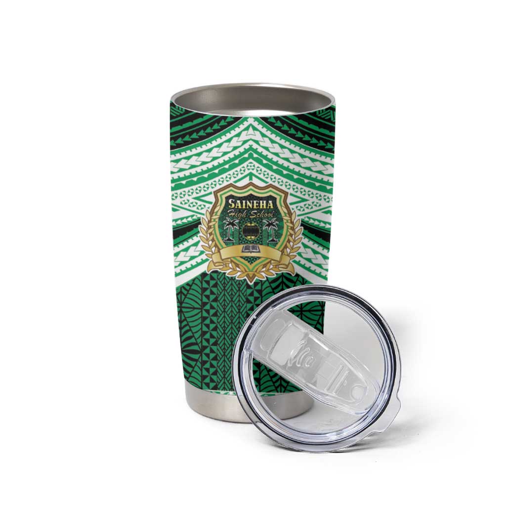 Personalised Tonga Saineha High School Tumbler Cup Polynesian Ngatu Tribal LT9 - Polynesian Pride