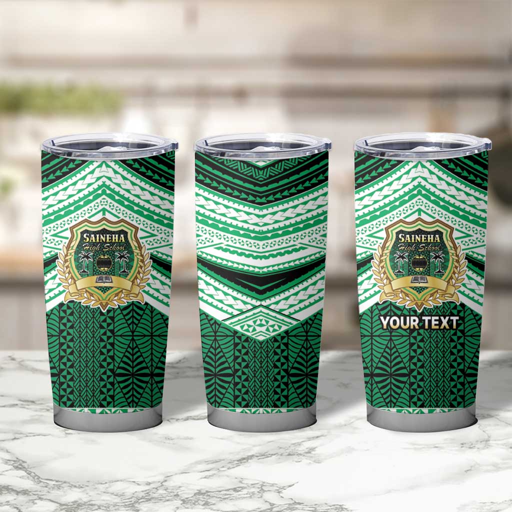 Personalised Tonga Saineha High School Tumbler Cup Polynesian Ngatu Tribal LT9 - Polynesian Pride
