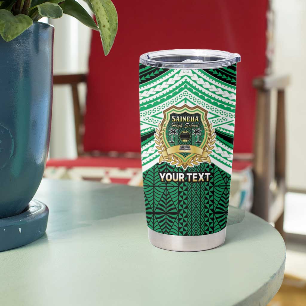 Personalised Tonga Saineha High School Tumbler Cup Polynesian Ngatu Tribal LT9 - Polynesian Pride