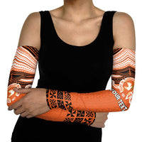 Personalised Tonga Tailulu College Arm Sleeves Polynesian Ngatu Tribal LT9 - Polynesian Pride