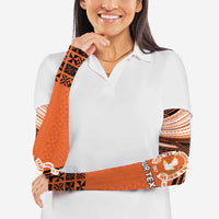 Personalised Tonga Tailulu College Arm Sleeves Polynesian Ngatu Tribal LT9 - Polynesian Pride